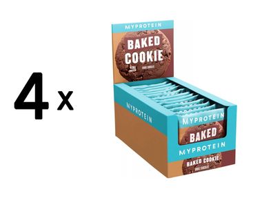 4 x Myprotein Baked Protein Cookie (12x75g) Double Chocolate