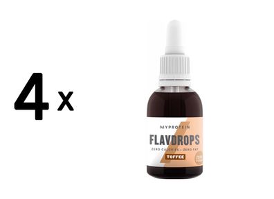 4 x Myprotein Flavour Drops (50 ml) Toffee