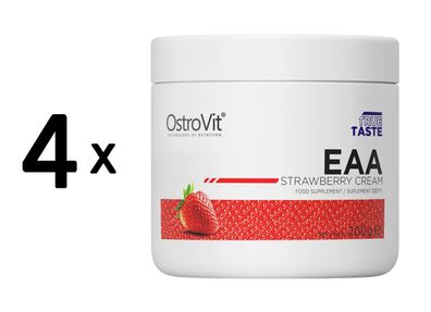 4 x OstroVit EAA (200g) Strawberry Cream