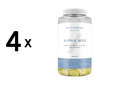4 x Myprotein MyVitamins Alpha Men Multivitamin (240 tabs) Unflavored