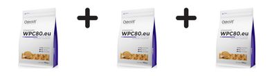 3 x OstroVit Whey Protein Concentrate 80 (900g) Apple Pie