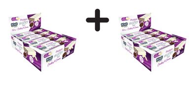 2 x Novo Nutrition Protein Wafer Bar (12x40g) Cookies and Cream