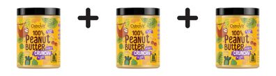 3 x OstroVit 100% Peanut Butter (1000g) Crunchy