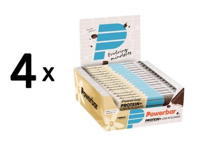 4 x Powerbar Protein Plus Low Sugar Bar (16x35g) Vanilla