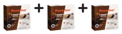 3 x Powerbar Protein Soft Layer Bar Multipack 10x(3x40g) Chocolate Toffee Brownie