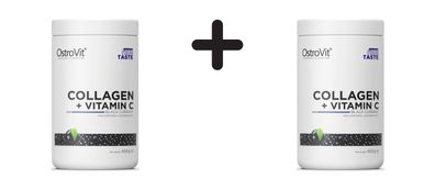 2 x OstroVit Collagen + Vitamin C (400g) Blackcurrant