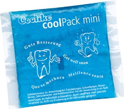 10 x Coolpack mini Kalt Kompressen Gel Kühlkissen Kühlpack Kältekompresse Zahn