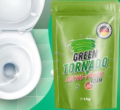 GREEN Tornado Hochwirksamer WC-Reiniger 1 kg Schnellversand