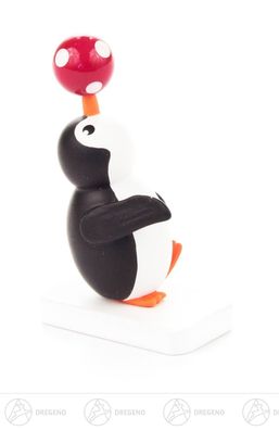 Miniatur Pinguin Jongleur BxHxT 3,5 cmx6 cmx2 cm NEU Erzgebirge Weihnachtsfigur