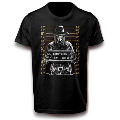 Anonymous Kollektiv der Webaktivisten T-Shirt Design 152 - 3XL Baumwolle Geschenkidee