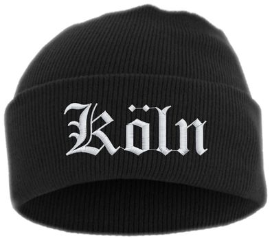 Köln Umschlagmütze - Altdeutsch - Bestickt - Mütze mit breitem Umschlag ...