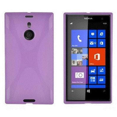 Cadorabo Hülle für Nokia Lumia 1020 in Flieder Violett Handyhülle aus flexiblem ...