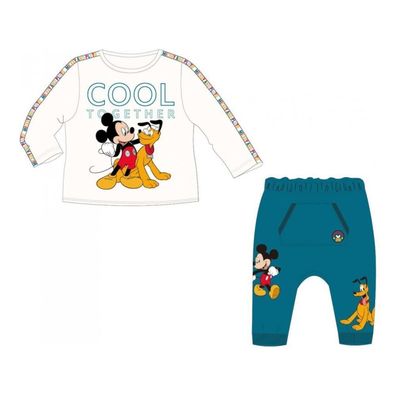 Baby Set Langarm- Shirt mit Hose mit Mickey und Pluto - Größe: 92