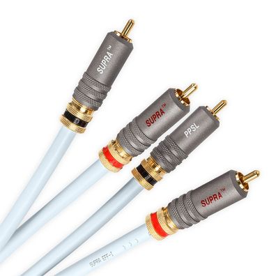 Supra Cables RCA / Cinchkabel EFF - ISL Audio mit PPSL Stecker (0,5 m) NEU!
