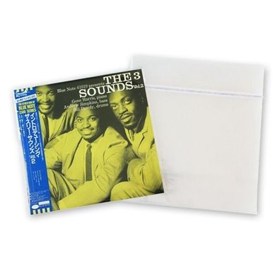 Katta Sleeves Aussenhülle LP 12" Vinyl Klebeverschluss 50 Stück Made in JAPAN