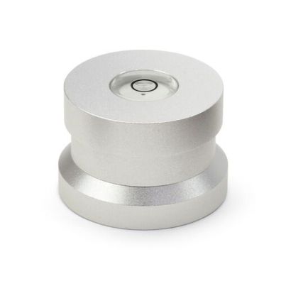 Dynavox Aluminium Single Puck mit Libelle ASP3 Aluminium silber Höhe ca. 25 mm