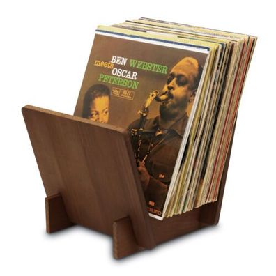 Dynavox Vinyl LP Ständer ST40 Kiefernholz dunkelbraun für 40 Schallplatten 20769
