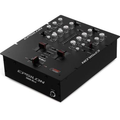 Epsilon Inno-Mix 2 schwarz ultrakompakter Profi 2-Kanal DJ Scratch Battle Mixer