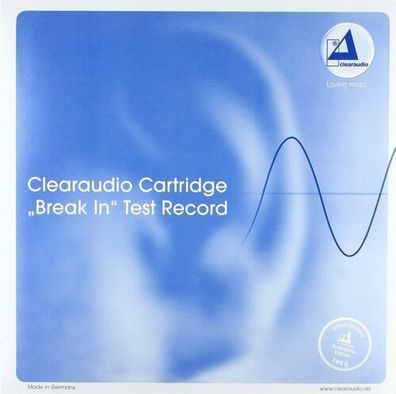 Clearaudio Cartridge Break-In Test Record Testschallplatte 180g Audiophile Edt