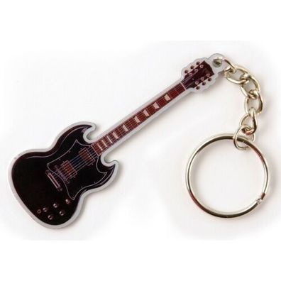 Schlüsselanhänger E-Gitarre SG - Schwarz 101162
