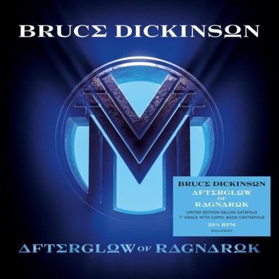 Bruce Dickinson Iron Maiden Afterglow Of Ragnarok 7" Vinyl Gatefold Comic Book