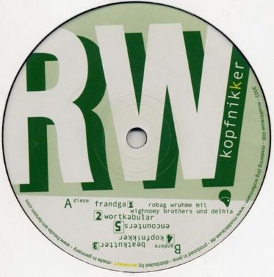 Robag Wruhme Kopfnikker 12" Vinyl 2003 Musik Krause MK006
