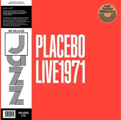 Placebo Marc Moulin Live 1971 180g 1LP Vinyl OBI Half Speed Mastering WRJ005LTD
