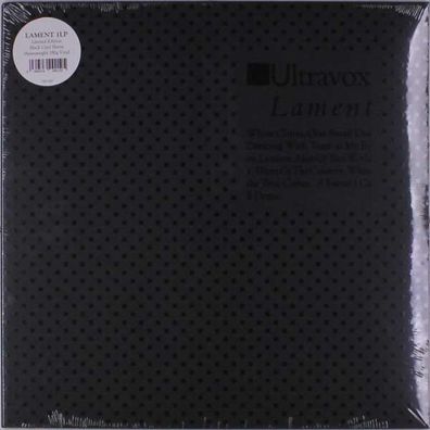 Ultravox: Lament (180g) (Limited Edition) - Chrysalis - (LP / L)