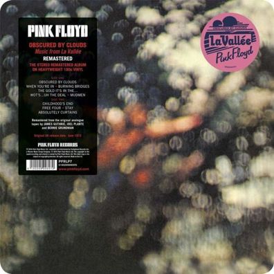 Pink Floyd Obscured By Clouds 180g 1LP Vinyl 2016 Pink Floyd Records PFRLP7