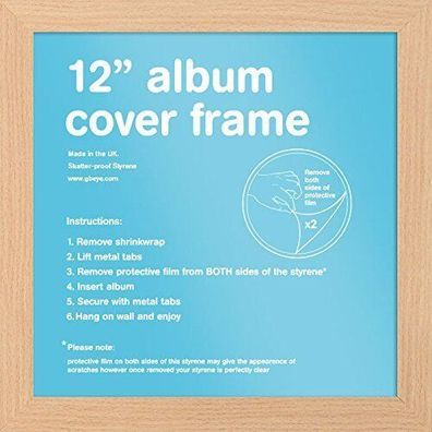 GB Eye 12" Vinyl Album Cover Rahmen Buche (Gr. 36,5 cm x 36,5 cm)