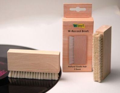 Winyl W-Standard Record Brush Ziegenhaarbürste einseitig WSB-GH