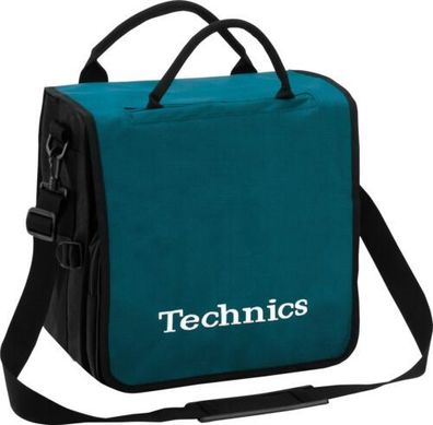 Technics DJ BackBag Turquoise Eingesticktes Logo weiss für 45 LPs