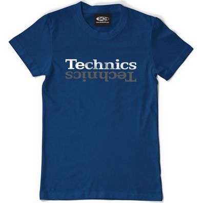 Technics DMC T-Shirt Champion Edition Blue Silver T101S
