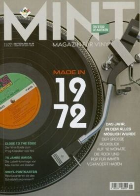 Mint Magazin No. No.56 (11/22) Made In 1972 75 Jahre Amiga Close To The Edge YES