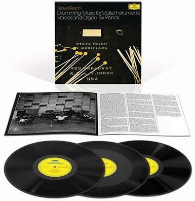 Steve Reich Drumming Parts I-IV 180g 3LP Box Nummeriert 2016 Deutsche Grammophon