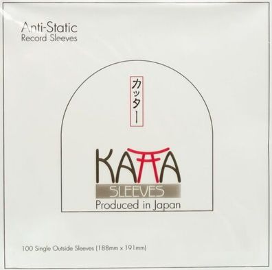 Katta Sleeves Aussenhülle 7" Single Vinyl glasklar 188x191mm 100 Stück