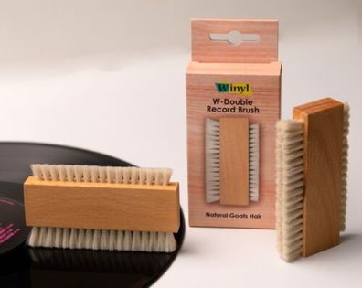 Winyl W-Double Record Brush Ziegenhaarbürste doppelseitig WDB-GH