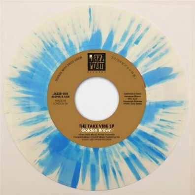 The Take Vibe EP Golden Brown Walking On The Moon LTD 7" Blue Splatter Vinyl