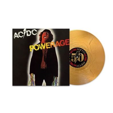 AC/ DC Powerage LTD 1LP Gold Nugget Vinyl AC/ DC FIFTY 2024 Columbia