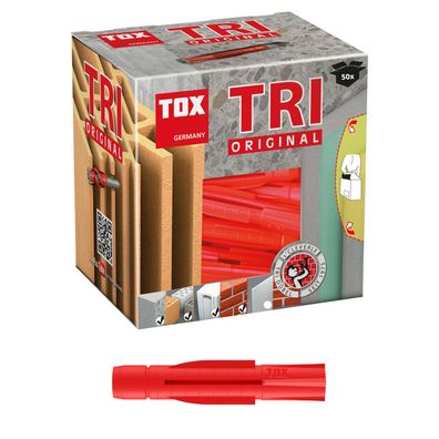 TOX TRI Dübel 5x31 bis 14x75, 10 bis 100 Stück