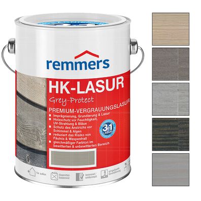 Remmers HK-Lasur Grey-Protect Vergrauungslasur Holzschutzlasur 0.75L Farbwahl