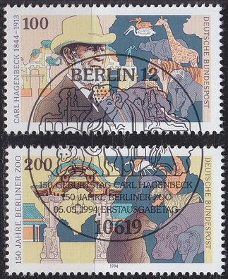 Germany BUND [1994] MiNr 1734-35 ( O/ used ) Tiere