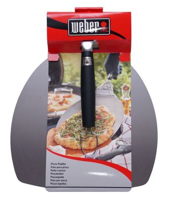 Weber Pizzaschaufel Edelstahl Pizzawender mit Griff klappbar Pizzaofen Zubehör