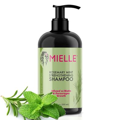 Shampoo Rosmarin Mint Kopfhaut Pflege für Haarwachstum gegen Haarausfall Mielle