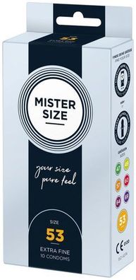 MISTER SIZE Kondome, 53mm, 10 Stück - Hochwertige Schutzmittel