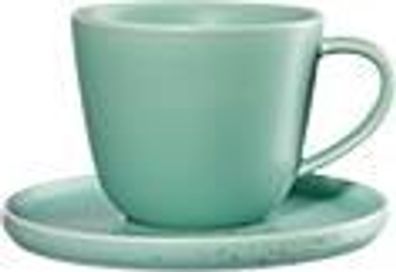 ASA Vorteilset 4 Stück Kaffeetasse mit Unterer, minto grün coppa 19020191 und ...