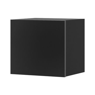 Hängeschrank Quadrat Calabria CL6 schwarz / schwarz hochglanz