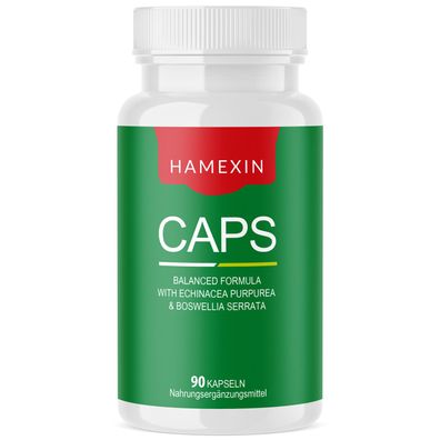 Hamexin Caps - Nahrungsergänzungsmittel für Männer und Frauen - 90 Kapseln