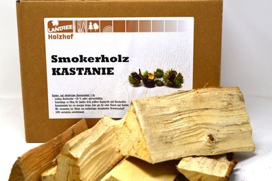 Landree® BBQ Smokerholz Smoker Holz Kastanie 4kg