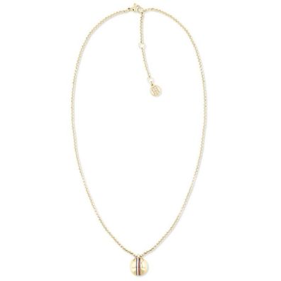 Charming gilded necklace with pendant 2780492